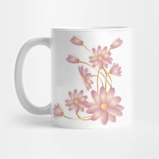 Floral background with vintage  flowers Mug